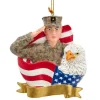 U.S. Army®, Soldier, Flag, Eagle Ornament For Personalization, Am2201, Kurt Adler