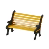 Va, City Wrought Iron Park Bench, 4025440, Department 56