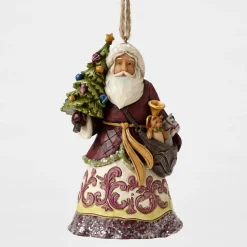 Victorian Santa With Tree Ornament