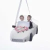 Wedding Couple In Car Ornament, Personalization, C7619