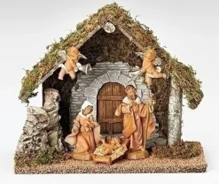 Wedding Creche Nativity 15 Pc Set, 5", Fontanini, 54790