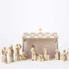 White Woodland 8 Pc Nativity
