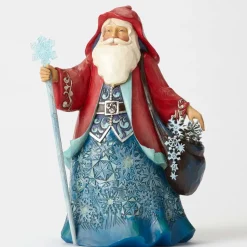 Wonderland Santa W/Snowflakes